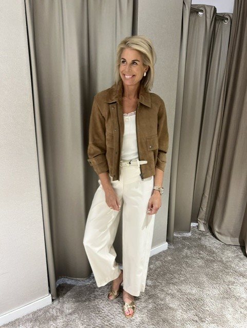 Weekend Max Mara Jas Leer Bruin - Afbeelding 3