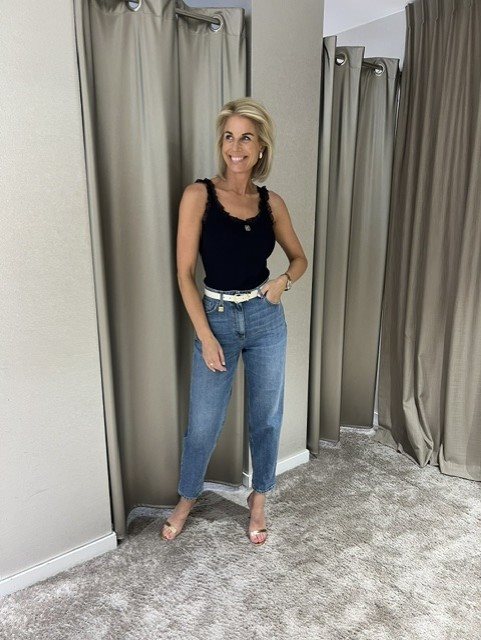 Elisabetta Franchi Top Blauw